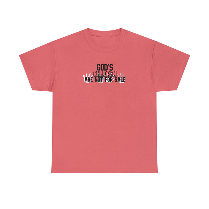 God’s Children are Not For Sale Men’s Unisex Heavy Cotton Tee