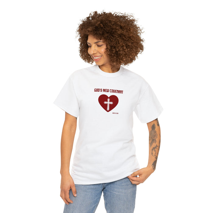 God’s New Covenant Women’s Unisex Heavy Cotton Tee