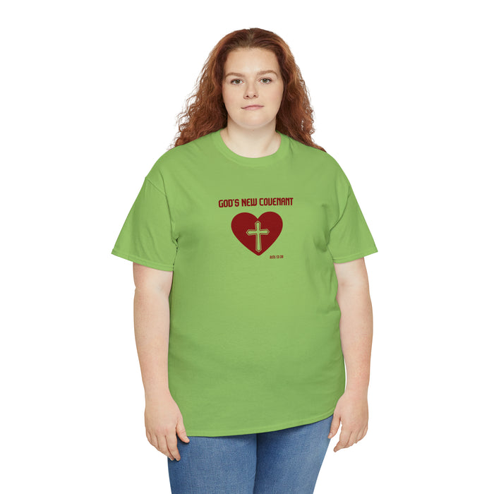 God’s New Covenant Women’s Unisex Heavy Cotton Tee
