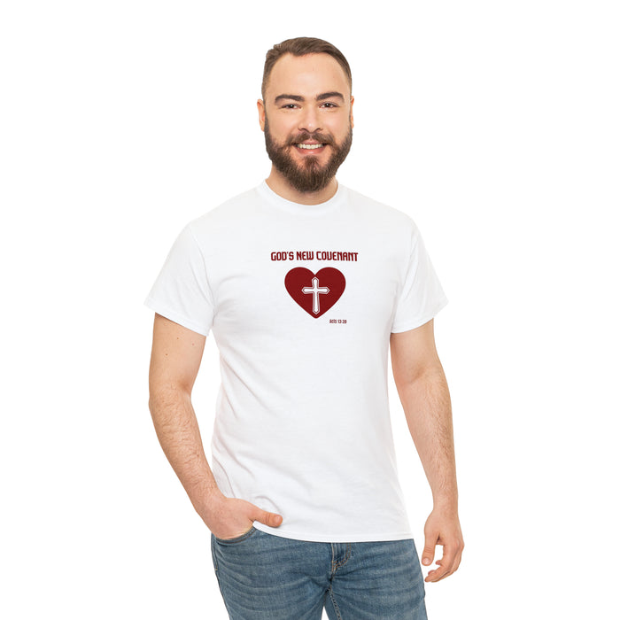 God’s New Covenant Women’s Unisex Heavy Cotton Tee