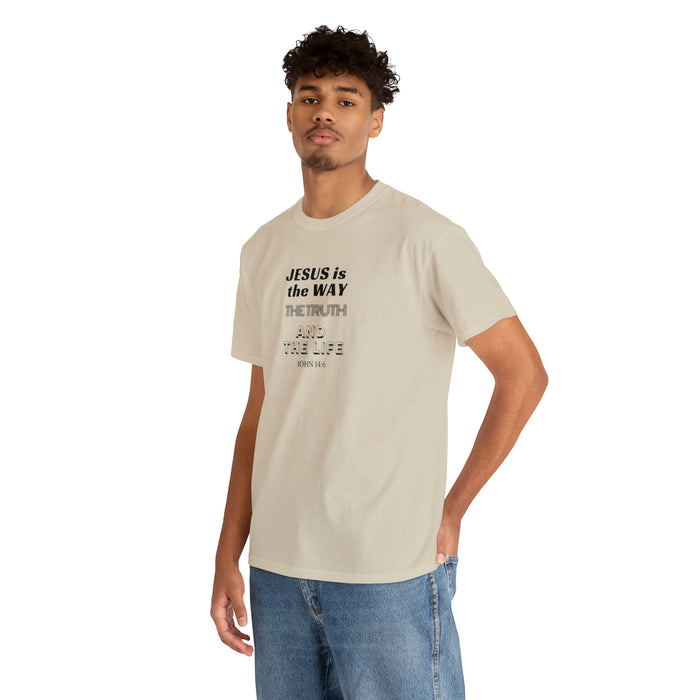 Jesus is the Way Men Unisex Heavy Cotton Tee