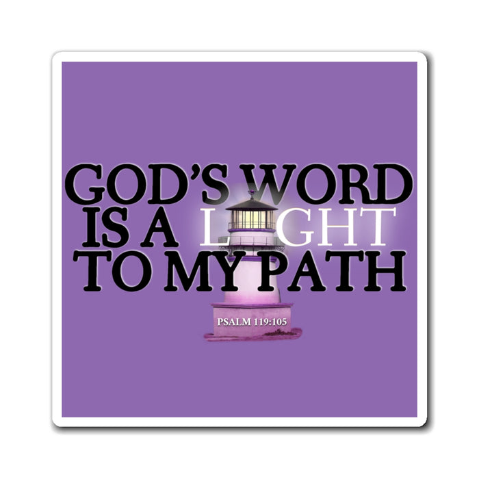 God’s Word is A Light For My Path Magnets