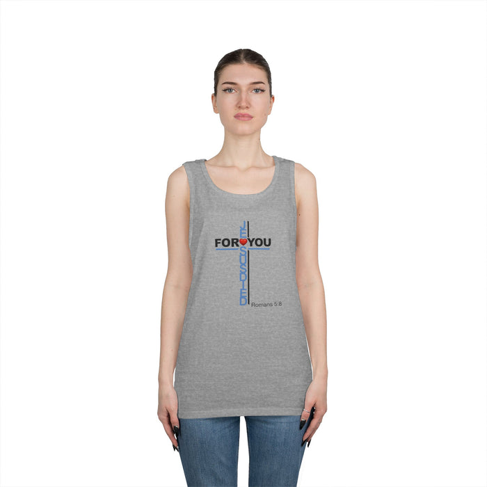 Jesus Died For You Men’s Unisex Heavy Cotton Tank Top