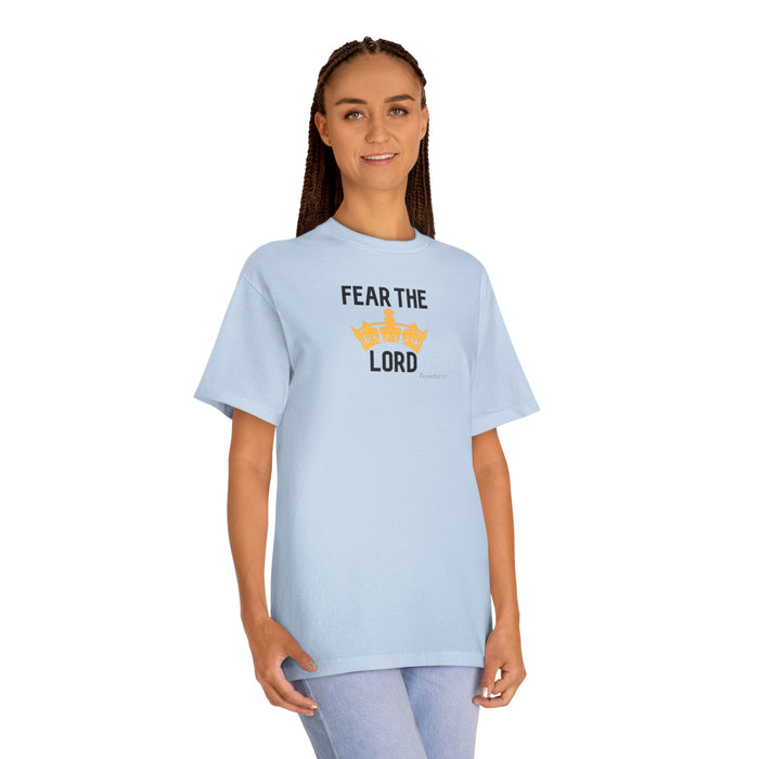 Fear The Lord T-Shirt — Christian Faith Tee with Crown Graphic
