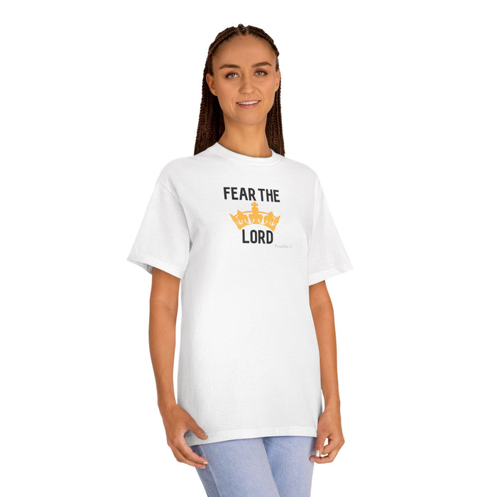 Fear The Lord T-Shirt — Christian Faith Tee with Crown Graphic