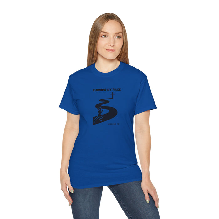 Running My Race Women’s Unisex Ultra Cotton Tee