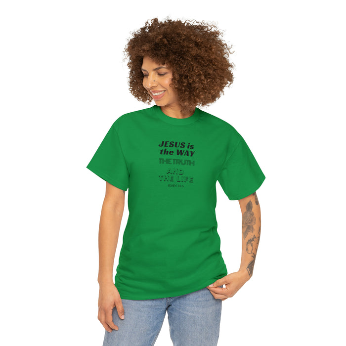 Jesus Is The Way Women Unisex Heavy Cotton Tee