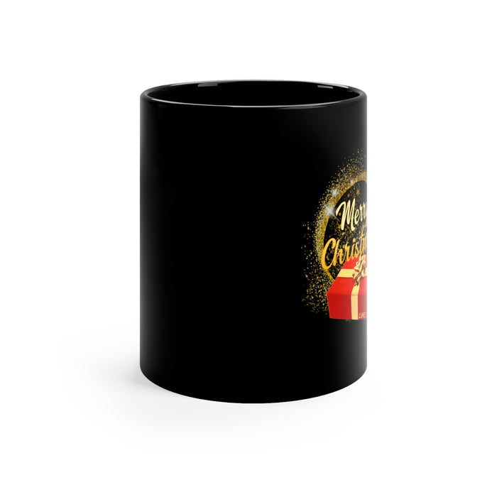 Merry Christmas 11oz Black Mug