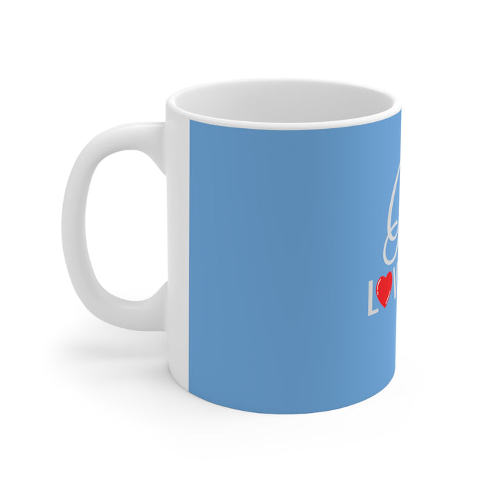 God Loves You White Ceramic Mug