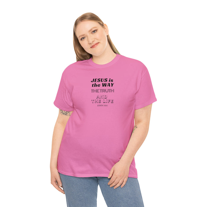 Jesus Is The Way Women Unisex Heavy Cotton Tee