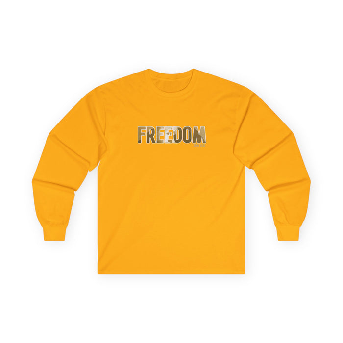 Freedom Gold Foil Long Sleeve Tee