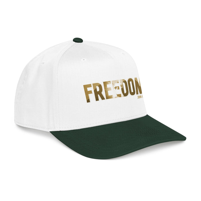 Freedom Embroidered Baseball Cap — Vintage Distressed Military-Inspired Hat