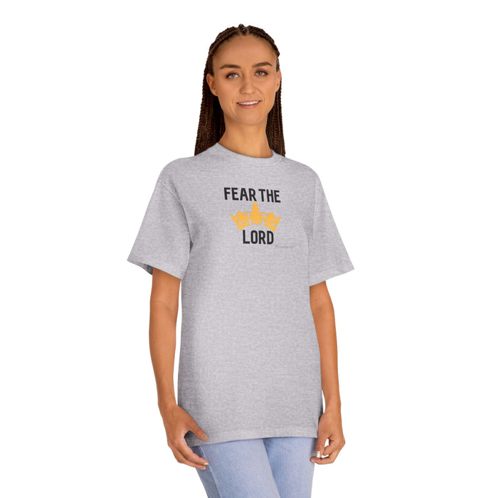 Fear The Lord T-Shirt — Christian Faith Tee with Crown Graphic