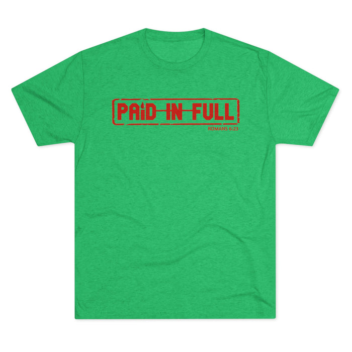 Paid In Full T‑Shirt — Christian Faith Romans 6:23 Tee