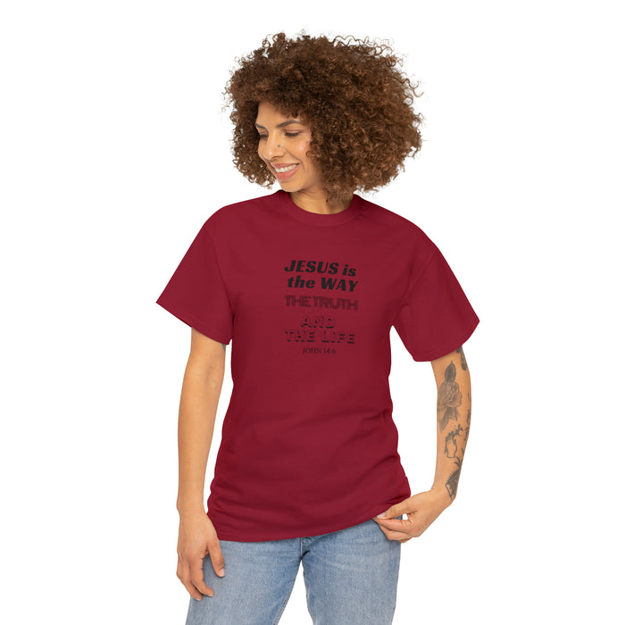 Jesus is the Way Men Unisex Heavy Cotton Tee