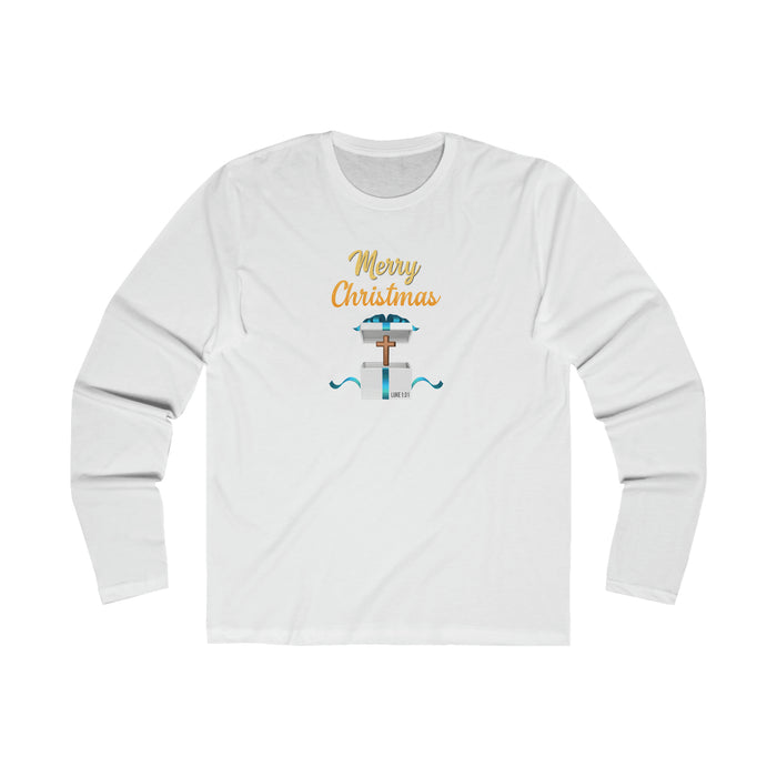 Merry Christmas Men's Long Sleeve Crew Tee