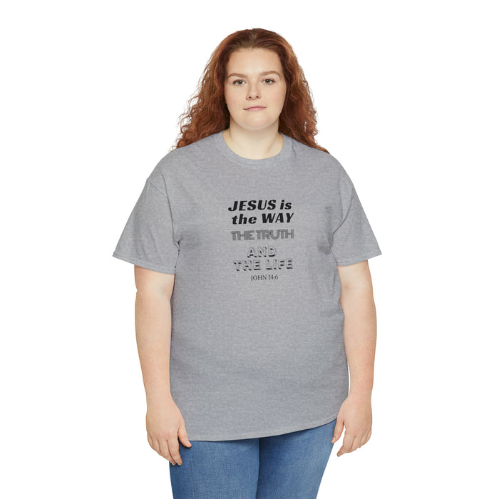 Jesus is the Way Men Unisex Heavy Cotton Tee