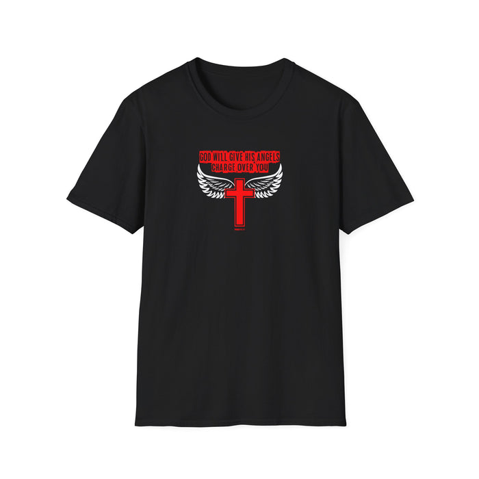 God Will Give His Angels Charge Over You Women’s Unisex Softstyle T-Shirt