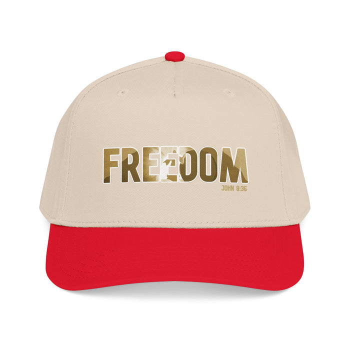 Freedom Embroidered Baseball Cap — Vintage Distressed Military-Inspired Hat