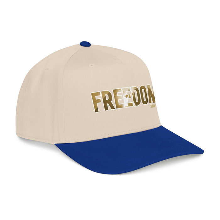 Freedom Embroidered Baseball Cap — Vintage Distressed Military-Inspired Hat