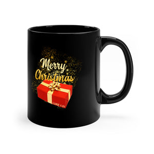 Merry Christmas 11oz Black Mug