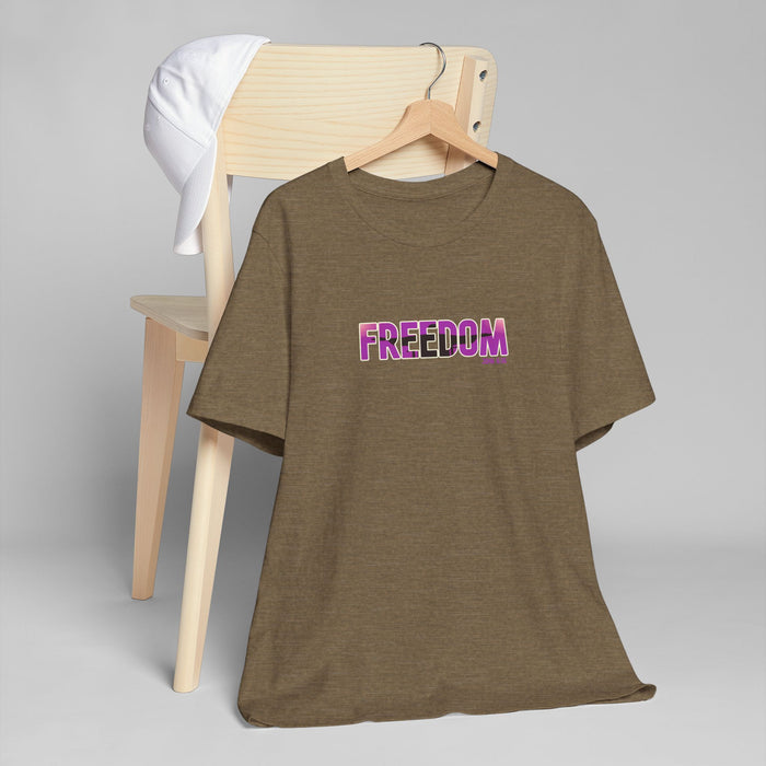 Freedom Graphic Tee — Bold Pink Gradient "FREEDOM" T-Shirt