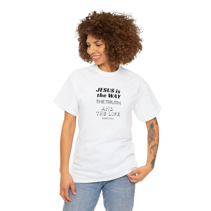 Jesus is the Way Men Unisex Heavy Cotton Tee