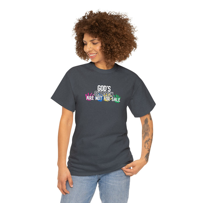 God’s Children are Not For Sale Women’s Unisex Heavy Cotton Tee