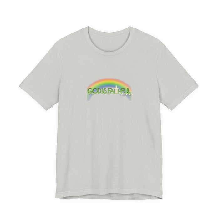 God is Faithful Men’s Unisex Jersey Short Sleeve Tee