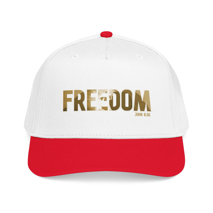 Freedom Embroidered Baseball Cap — Vintage Distressed Military-Inspired Hat