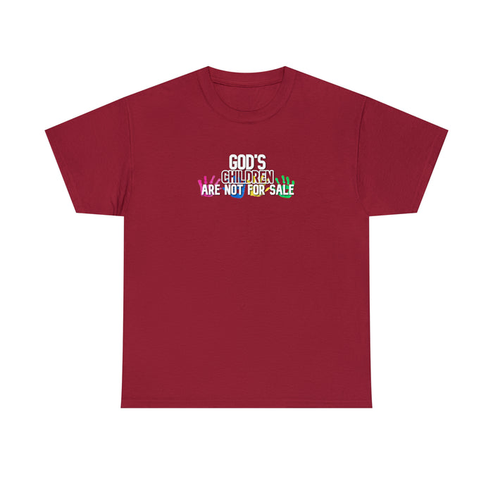 God’s Children are Not For Sale Women’s Unisex Heavy Cotton Tee