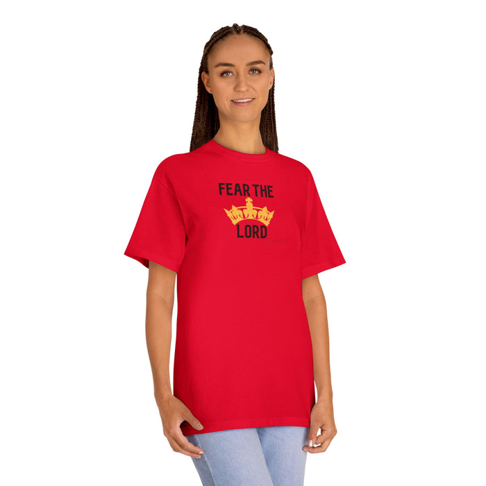 Fear The Lord T-Shirt — Christian Faith Tee with Crown Graphic