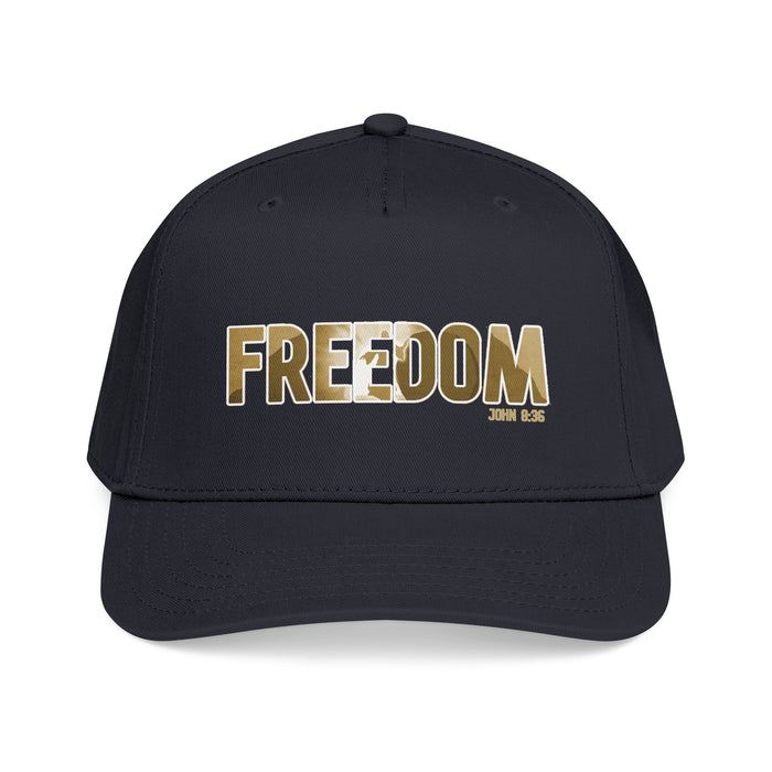 Freedom Embroidered Baseball Cap — Vintage Distressed Military-Inspired Hat