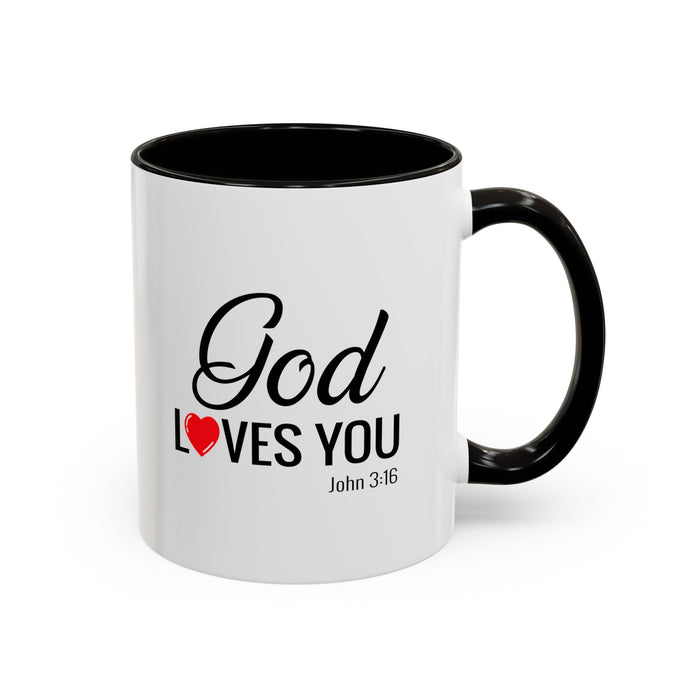 God Loves You Mug — Christian Coffee Cup (John 3:16)