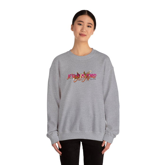 Jesus is Lord Over All Unisex Heavy Blend™ Crewneck Sweatshirt