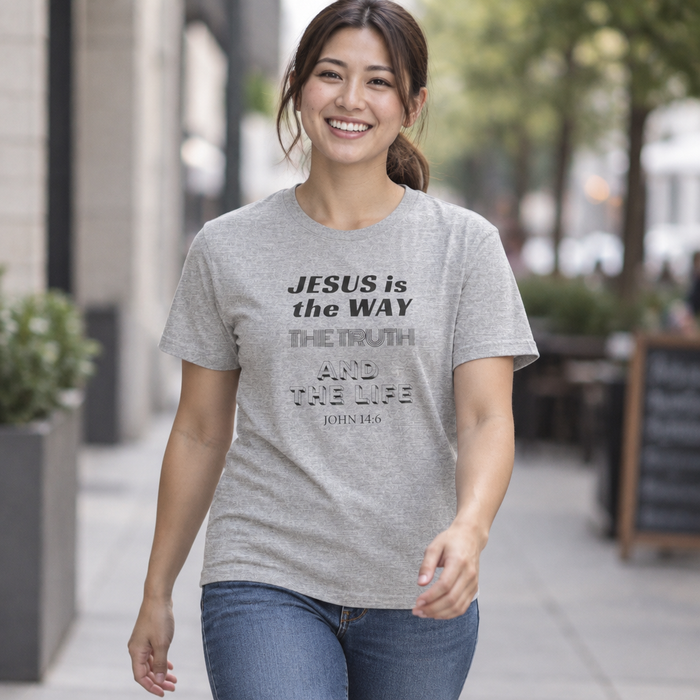 Jesus Is The Way Tee — John 14:6 Christian Faith T‑Shirt