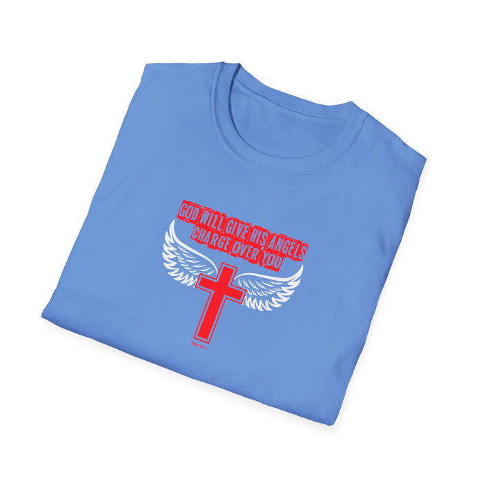 God Will Give His Angels Charge Over You Women’s Unisex Softstyle T-Shirt