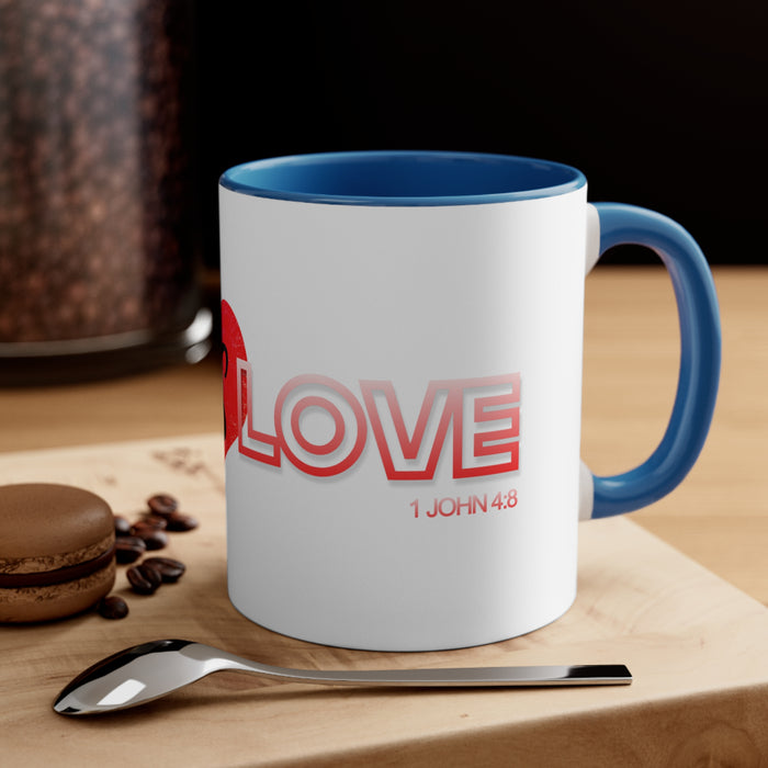 God is Love Accent Coffee Mug, 11oz