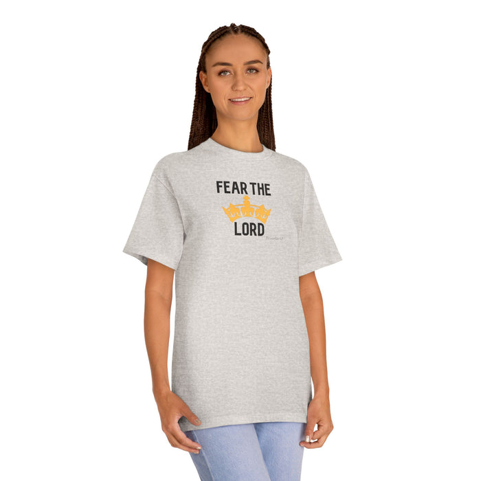 Fear The Lord T-Shirt — Christian Faith Tee with Crown Graphic