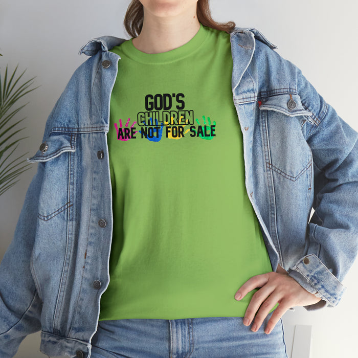 God’s Children are Not For Sale Unisex Heavy Cotton Tee