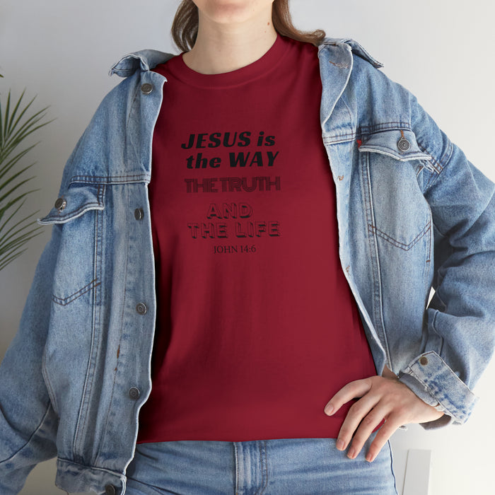 Jesus is the Way Men Unisex Heavy Cotton Tee