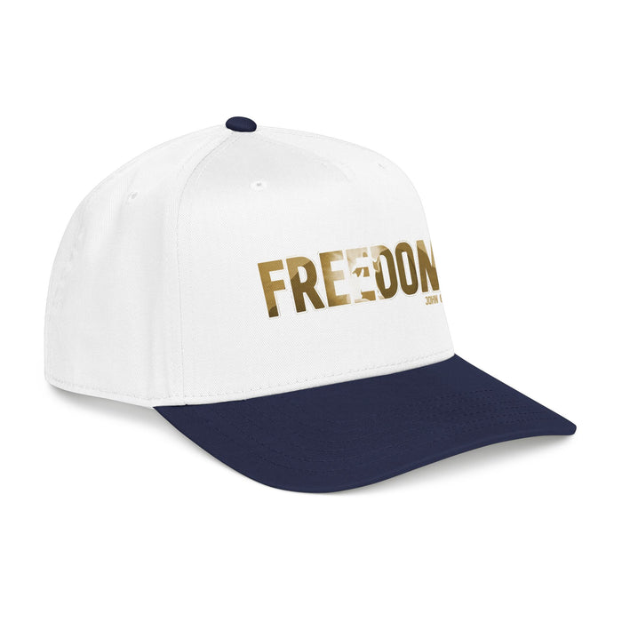 Freedom Embroidered Baseball Cap — Vintage Distressed Military-Inspired Hat