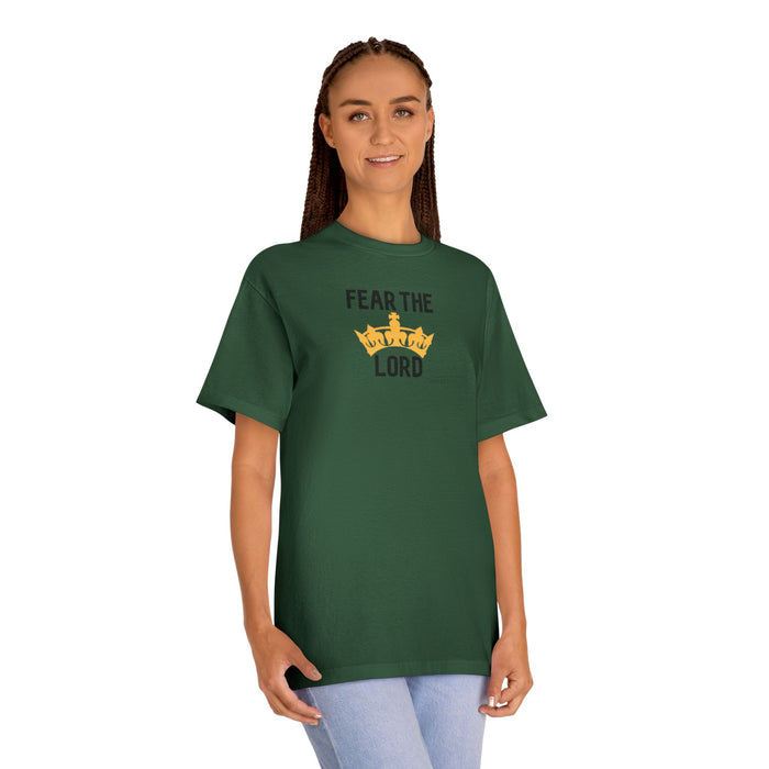 Fear The Lord T-Shirt — Christian Faith Tee with Crown Graphic