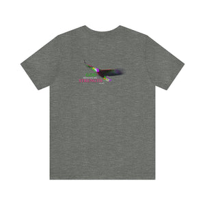 God Renews My Strength Men’s Unisex Jersey Short Sleeve Tee (Back Design).
