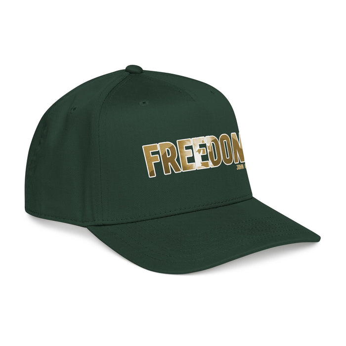 Freedom Embroidered Baseball Cap — Vintage Distressed Military-Inspired Hat