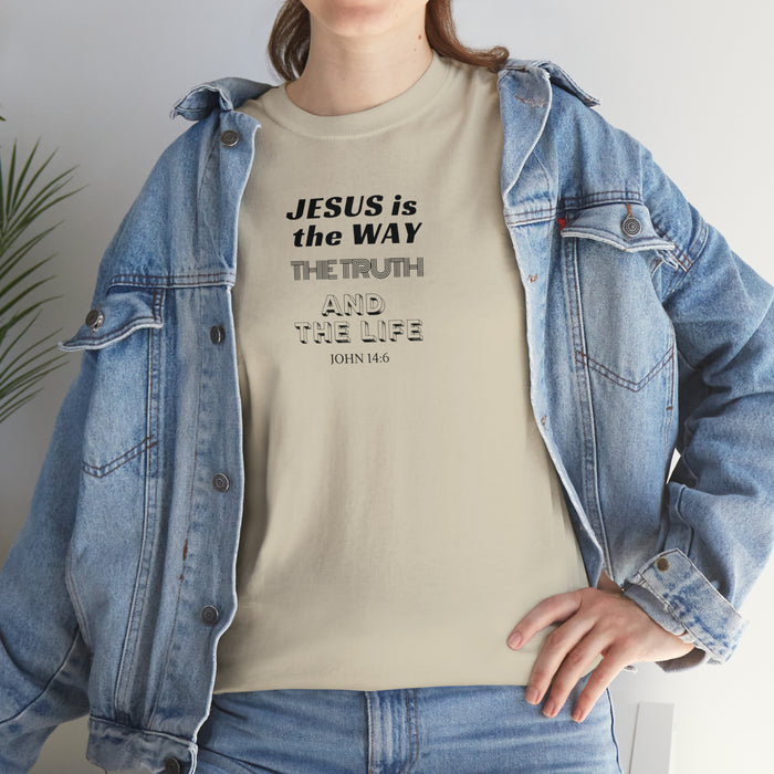 Jesus Is The Way Women Unisex Heavy Cotton Tee