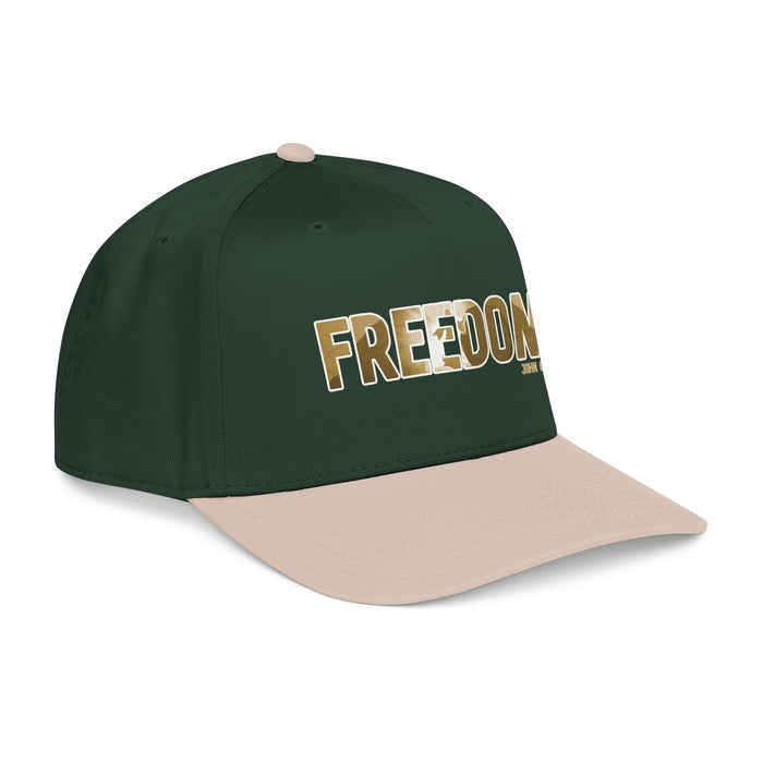 Freedom Embroidered Baseball Cap — Vintage Distressed Military-Inspired Hat