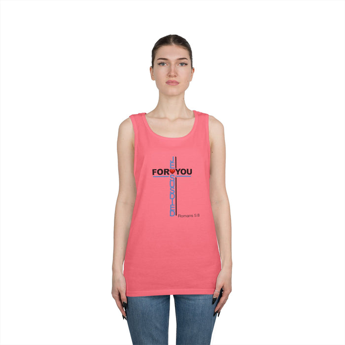 Jesus Died For You Men’s Unisex Heavy Cotton Tank Top