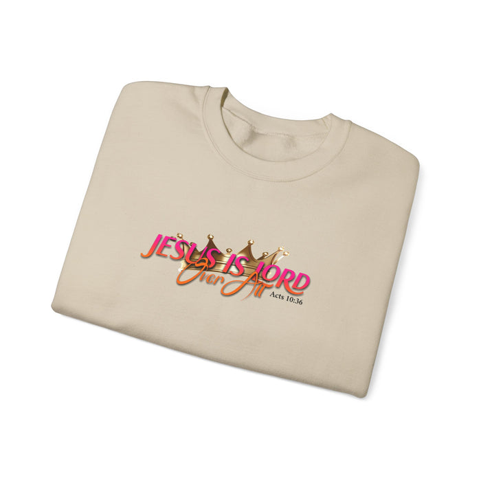 Jesus is Lord Over All Unisex Heavy Blend™ Crewneck Sweatshirt