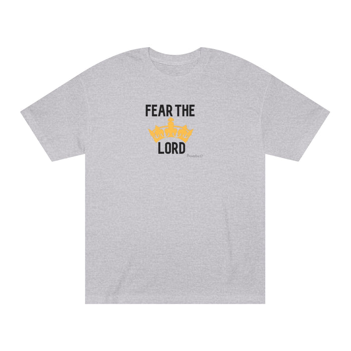 Fear The Lord T-Shirt — Christian Faith Tee with Crown Graphic